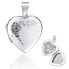 Silver medallion Heart PRML10248
