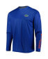 ფოტო #4 პროდუქტის Men's Royal Florida Gators Terminal Shot Omni-Shade Omni-Wick Long Sleeve T-shirt