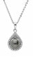 Beautiful Silver Necklace with Genuine Tahitian Pearl TA/MP05320A (Chain, Pendant)