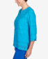 Фото #3 товара Women's Tradewinds Lace Texture Notched Top