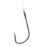 Чёрный рыболовный крючок KAMASAKI Sode Tied Hook Black Nickel Черный, 12 - фото #1