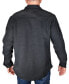 Men's Polar Fleece Lined Rib Shirt Jacket