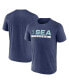 Фото #1 товара Men's Heather Deep Sea Blue Seattle Kraken Playmaker T-shirt