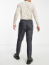 Фото #3 товара Selected Homme slim tapered fit smart trousers in dark grey houndstooth