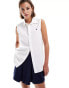 Фото #1 товара Polo Ralph Lauren sleeveless shirt with logo in white