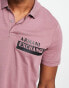 Фото #4 товара Armani Exchange – Polohemd in Rosa mit Logo