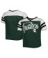 ფოტო #1 პროდუქტის Big Girls Green Michigan State Spartans Practically Perfect Striped T-shirt