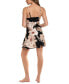 Women's Printed V-Neck Satin Chemise