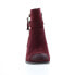 Фото #3 товара Earth Origins Tori Womens Red Suede Zipper Ankle & Booties Boots 6