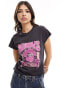 Фото #2 товара Wrangler shrunken band t-shirt in black