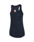 Фото #3 товара Women's Navy Houston Astros Plus Size Swing for the Fences Racerback Tank Top