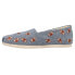 Фото #3 товара TOMS Alpargata Slip On Womens Blue Flats Casual 10017321T