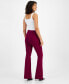 Фото #2 товара Women's High-Rise Ponte Flare-Hem Pants, Created for Macy's