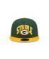 Фото #3 товара Men's X Staple Green, Gold Green Bay Packers Pigeon 9Fifty Snapback Hat
