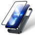 Etui pokrowiec do iPhone 13 Pro Max obudowa na tył i przód + szkło hartowane czarny