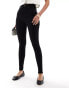 DTT Tall Ellie high waisted skinny jeans in black