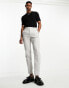 Фото #3 товара ASOS DESIGN smart slim wool mix trousers in grey puppytooth