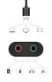 Фото #3 товара Zewnętrzna karta dźwiękowa muzyczna adapter USB - 3.5mm mini jack kabel 15cm czarny
