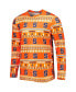 ფოტო #4 პროდუქტის Men's Orange Syracuse Orange Swivel Long Sleeve T-shirt and Pants Sleep Set