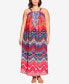 ფოტო #1 პროდუქტის Plus Size Beauty Halter Maxi Dress