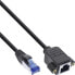 Фото #2 товара InLine Patch cable built-in extension - S/FTP (PiMf) - Cat.6A - LSZH - copper - 1m