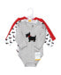 ფოტო #3 პროდუქტის Baby Girls Cotton Long-Sleeve Bodysuits, Scottie Dog, 3-Pack