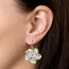 Earrings flowers 31130.2 crystal ab