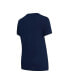 ფოტო #2 პროდუქტის Women's Navy, Red Columbus Blue Jackets Arctic T-shirt and Pajama Pants Sleep Set