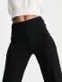 Фото #5 товара ASOS DESIGN basic wide leg jersey trouser in black