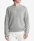 Фото #1 товара Men's Solid-Color Crewneck Long-Sleeve Sweater
