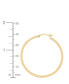 ფოტო #5 პროდუქტის Square Edge Hoop Earrings (40mm) in 14k Gold