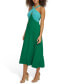 Фото #4 товара Women's Strappy Colorblocked A-Line Midi Dress