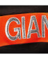 Women's Black and Orange San Francisco Giants Lead Off Notch Neck T-shirt