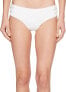 Фото #1 товара Michael Michael Kors Women's 236540 Shirred Bikini Bottom WHITE Swimwear Size XS