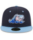Фото #3 товара Men's Navy West Michigan Whitecaps Authentic Collection Alternate Logo 59FIFTY Fitted Hat