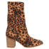 Фото #1 товара Corkys Wicked Leopard Round Toe Pull On Womens Brown Casual Boots 80-9981-LEOP