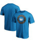 Фото #4 товара Men's Blue Charlotte FC Primary Logo T-shirt