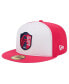 Фото #3 товара Men's White, Red St. Louis City SC 2024 Kick Off Collection 59FIFTY Fitted Hat