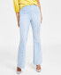 Фото #1 товара Petite High-Rise Seamed Flare-Hem Jeans, Created for Macy's