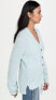 Фото #4 товара 3.1 Phillip Lim 289254 Lofty Alpaca Blend Shirred Sleeve Cardigan, Ice Blue, S