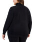 Фото #2 товара Plus Size Turtleneck Sweater