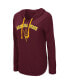 Фото #2 товара Women's Maroon Arizona State Sun Devils My Lover Lightweight Hooded Long Sleeve T-shirt