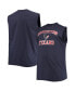 Фото #2 товара Men's Navy Houston Texans Big and Tall Muscle Tank Top