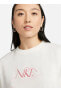 Beyaz Kadın Yuvarlak Yaka T-Shirt FB8203-133 W NSW TEE OC 2 BF