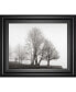 Фото #1 товара Картина с туманным лесом и закатом Classy Art "Туман и деревья на заре", панно с рамкой, 22" х 26"