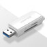 Фото #2 товара Кард-ридер UGreen CM104 для SD/TF карт памяти 95MB/s USB 3.0 белый