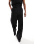 Фото #8 товара ASOS DESIGN loose leg suit trousers in black