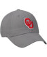 ფოტო #4 პროდუქტის Men's Gray Oklahoma Sooners Primary Logo Staple Adjustable Hat