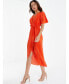 ფოტო #3 პროდუქტის Women's Plisse Wrap Midi Dress