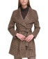 ფოტო #2 პროდუქტის Womens Asymmetrical Belted Wrap Coat, Created for Macys